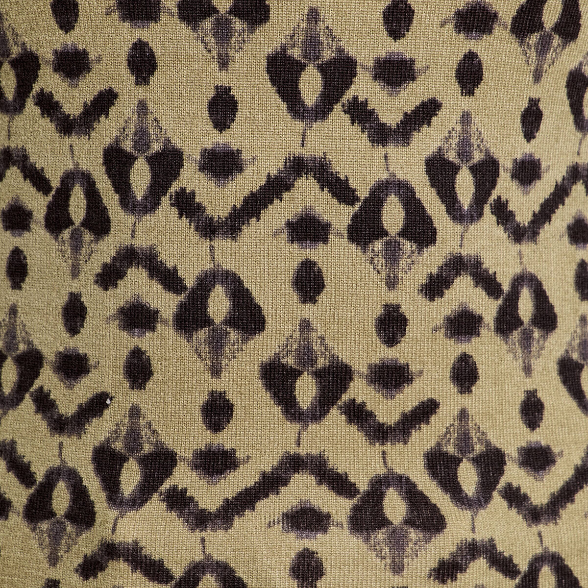 T-shirt col montant vert femme