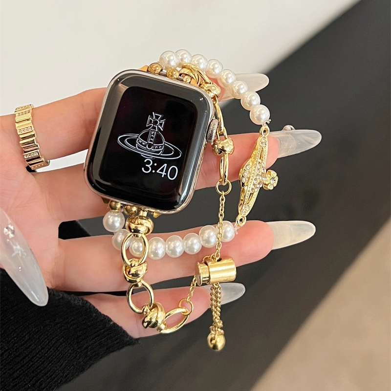 apple watch バンド ヴィヴィアン アップル ウォッチ バンド ブランド パール apple watch ブレスレット アップル ウォッチ バンド 可愛い レディース