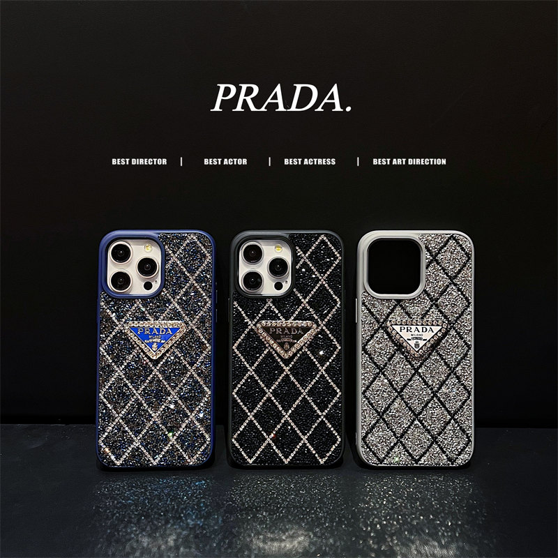 iphone17 ケース プラダ iphone16pro ケース キラキラ iphone15/15pro max ケース お揃い ブランド prada 携帯 ケース おしゃれ iphone14/13/12ケース ブランド コピー