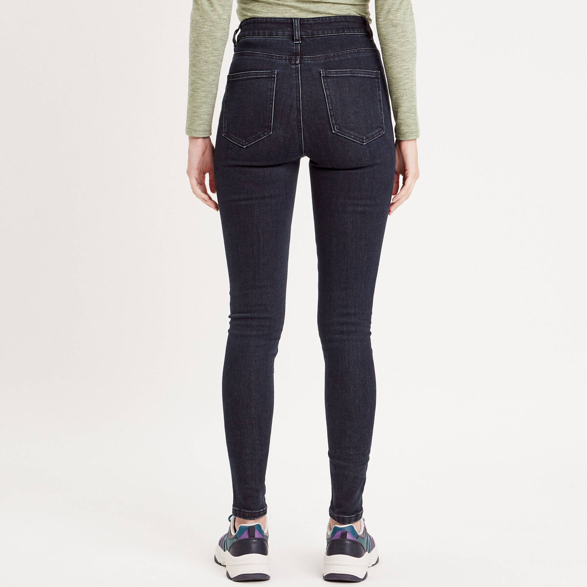 Jeans thermique skinny denim brut femme