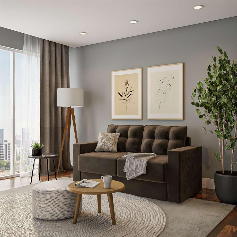 Sofá 3 Lugares Retrátil Munique Suede Marrom 180 cm em Promoção | Ofertas na Americanas