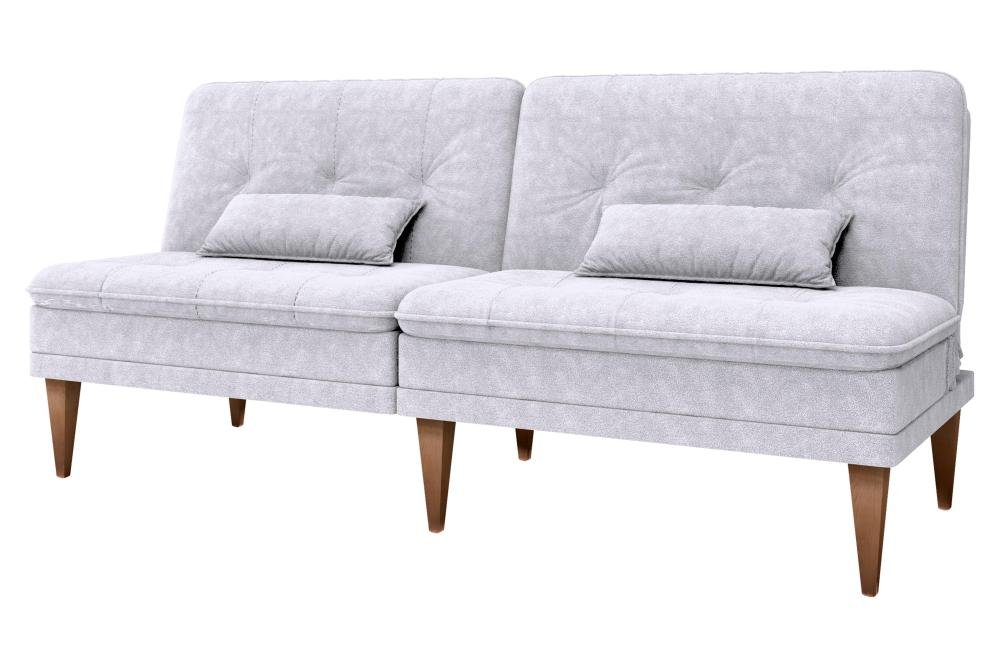 Sofá Cama na Caixa 3 Lugares 190cm e Almofadas Taylor Matrix Bege