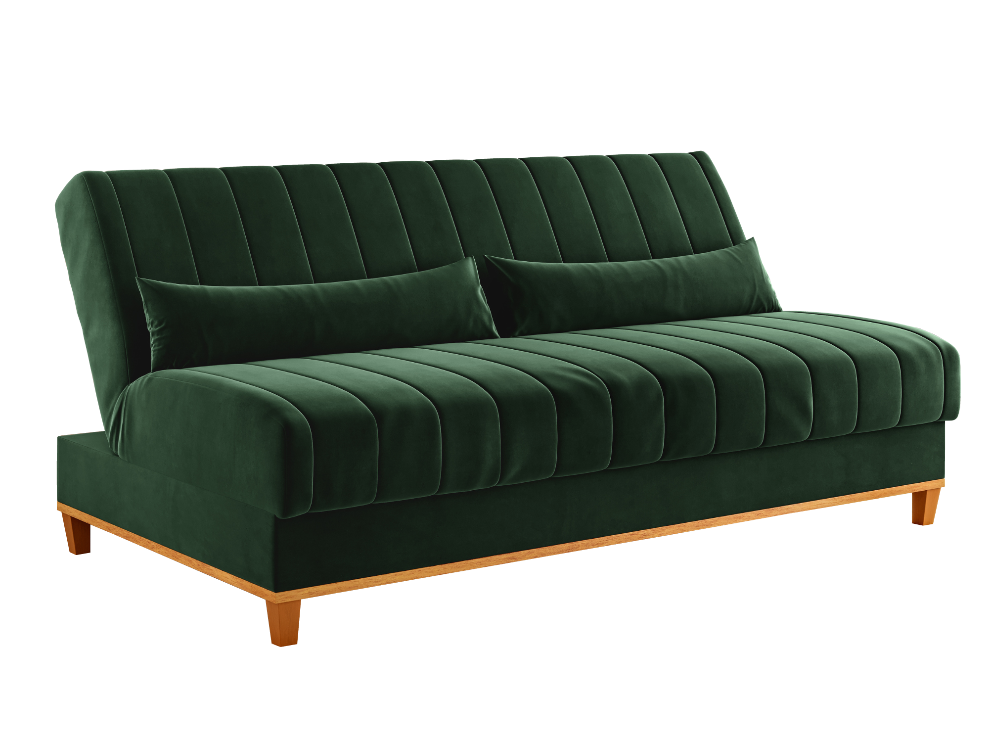 Sofá Cama Reclinável 3 Lugares 180cm Veludo Oliva Colors