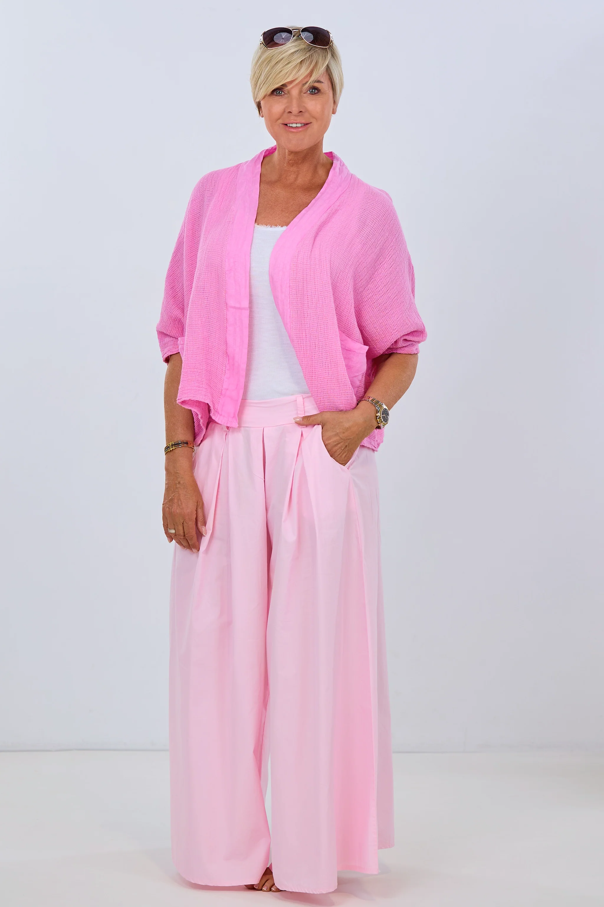 Kimono Jacke, candy rosa