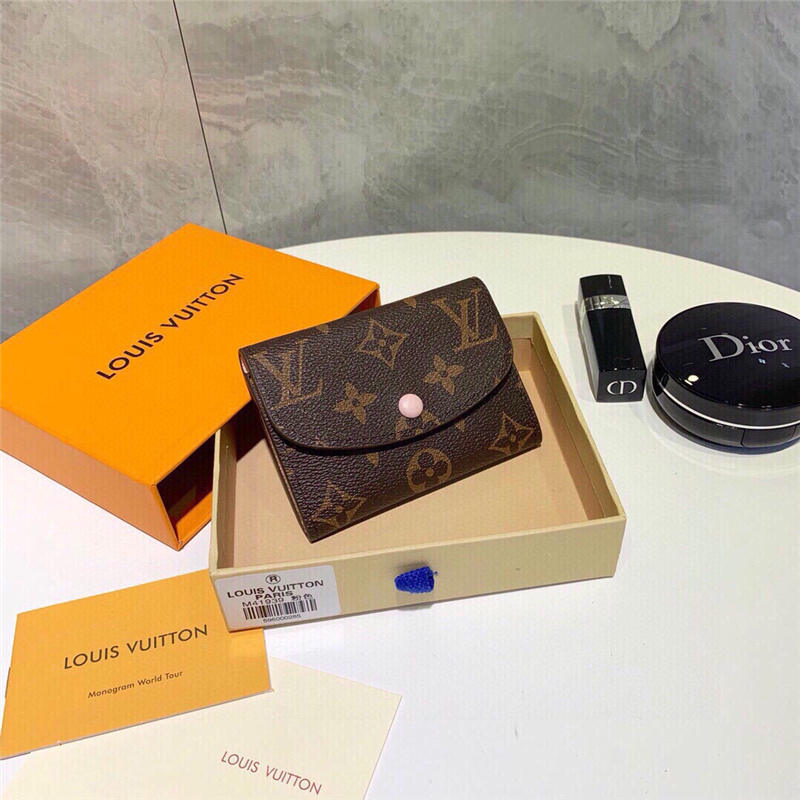 ルイヴィトン・ポルトモネロザリ・ミニ財布 使いやすい LV ミニ ウォレット レディース 小銭入れ コイン ケース ハイ ブランド  センス の いい プレゼント 女性 10000 円