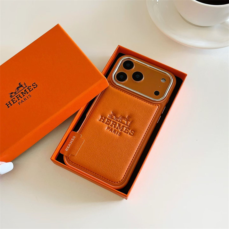 エルメス iphone17 ケース iphone17 プロ ケース ハイ ブランド iphone16/16promaxケース ブランドコピー iphoneケース オレンジ iphone15/14 ケース 高級