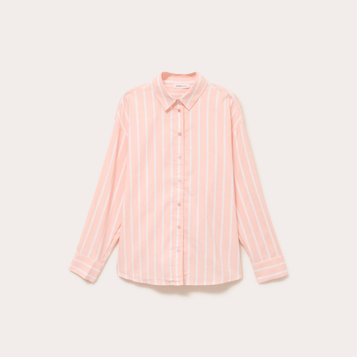 Chemise droite orange femme