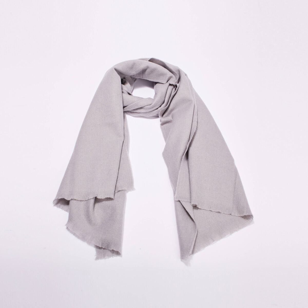 Foulard gris clair femme