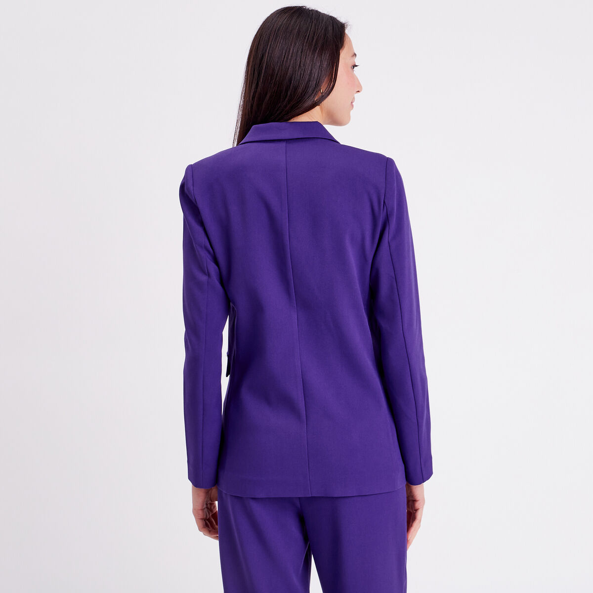 Veste esprit blazer droite violet femme