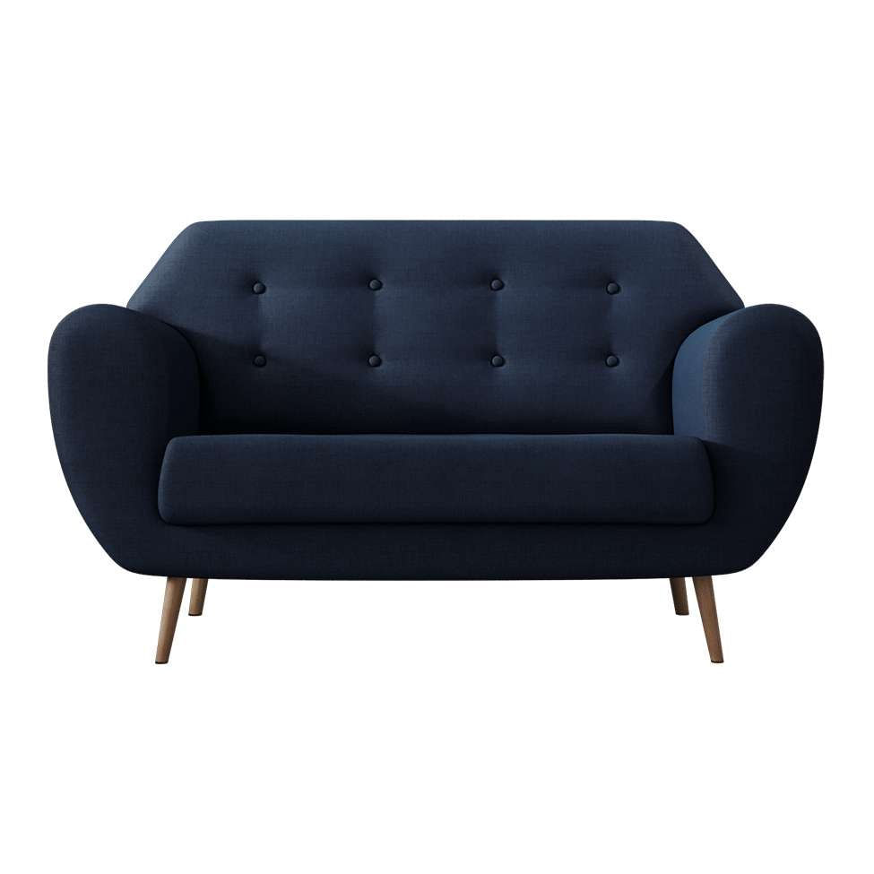 Sofá 2 Lugares Beegees Linho Azul Marinho em Promoção | Ofertas na Americanas