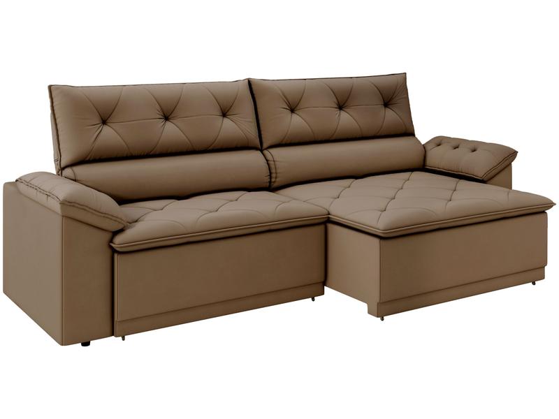 Sofá Retrátil Reclinável 3 Lugares Veludo Ibiza Besthouse