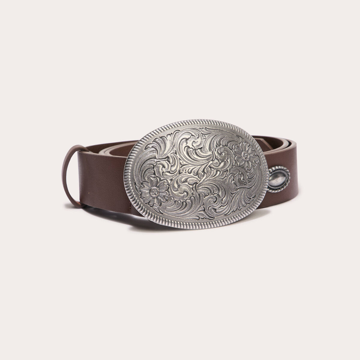 Ceinture large rouge foncé femme