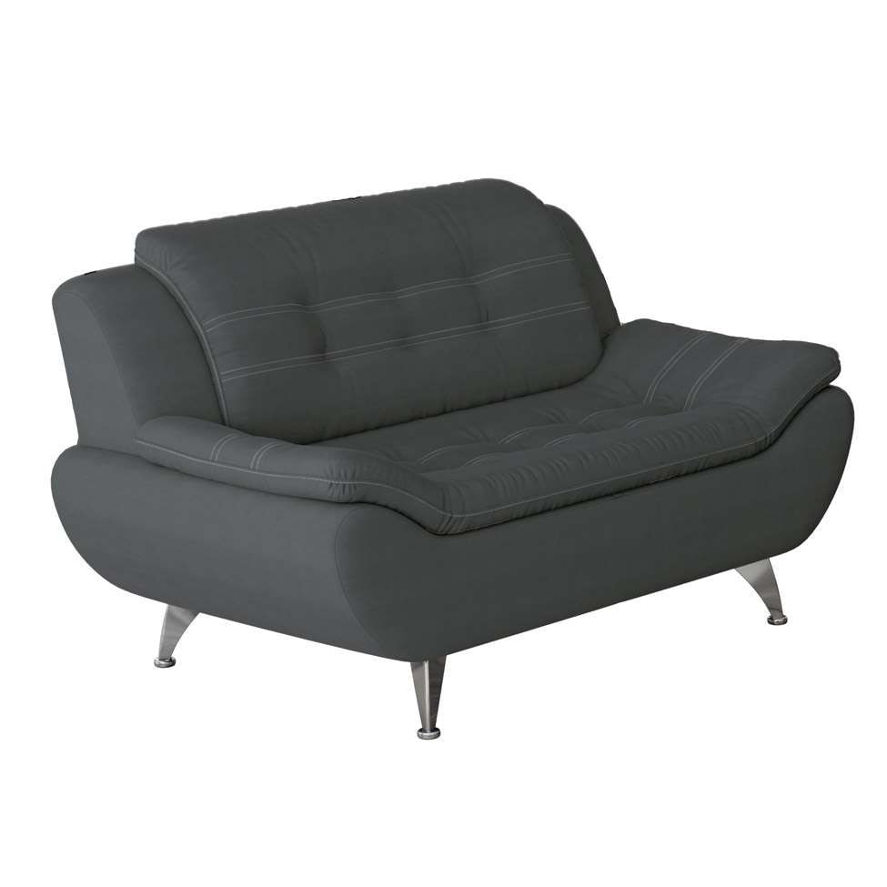 Sofá 2 Lugares New Passion Suede Cinza em Promoção | Ofertas na Americanas