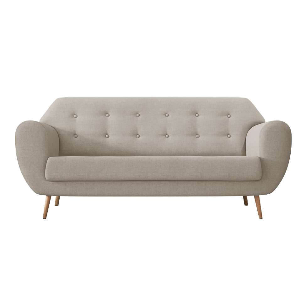 Sofá 3 Lugares Beegees Linho Cru em Promoção | Ofertas na Americanas