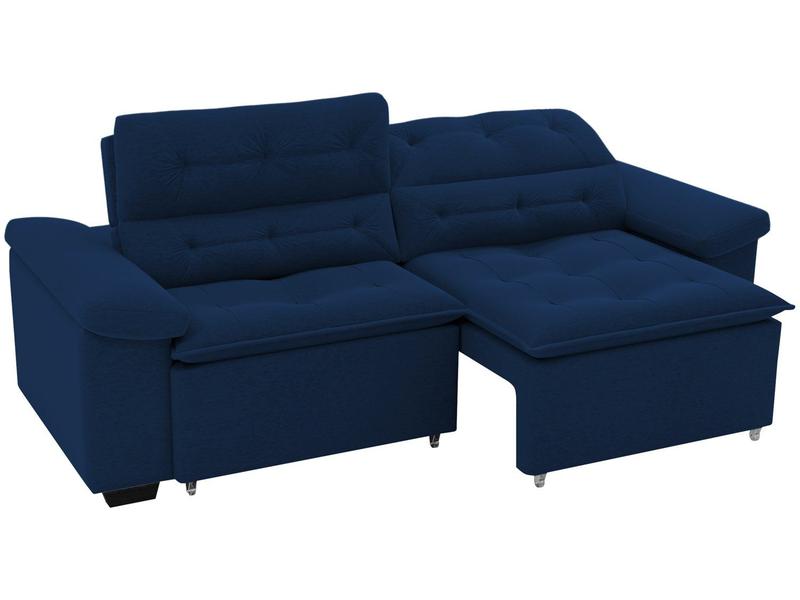 Sofá Retrátil Reclinável 4 Lugares Veludo Phormatta Costa Rica SMP