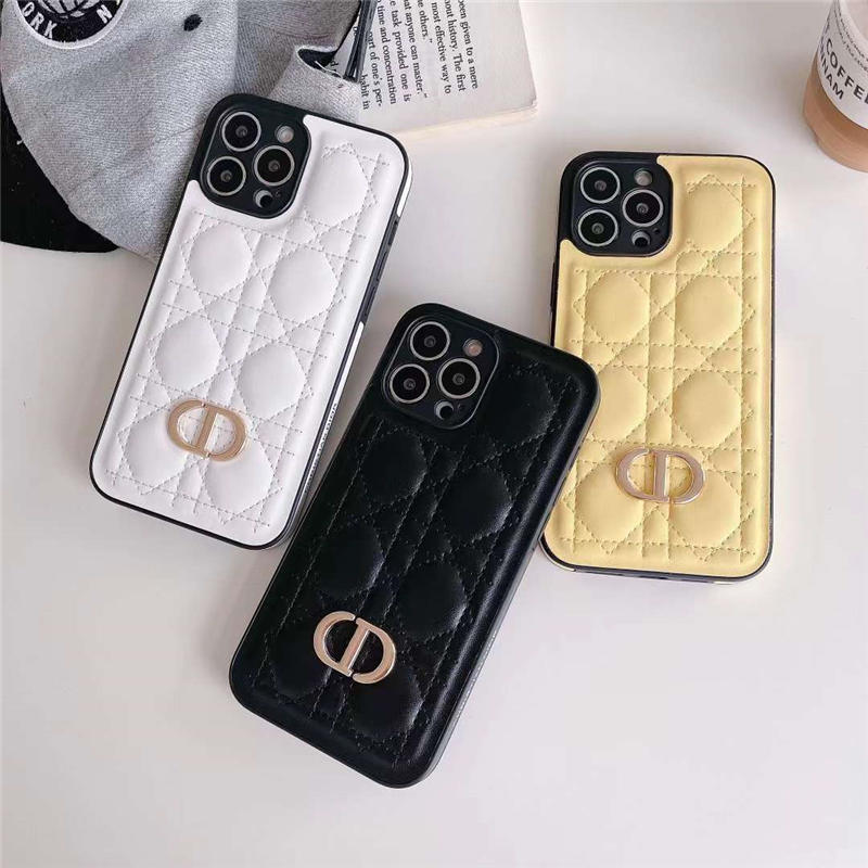 iphone16pro/16promax 携帯ケース dior カナージュ iphone15/14pro レザー ケース イエロー おしゃれ iphone12/11promax ケース お揃い シンプル