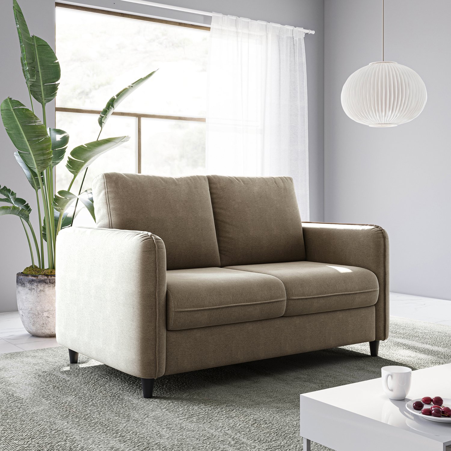 Sofá 2 Lugares em Veludo Orquídea CabeCasa MadeiraOriginals