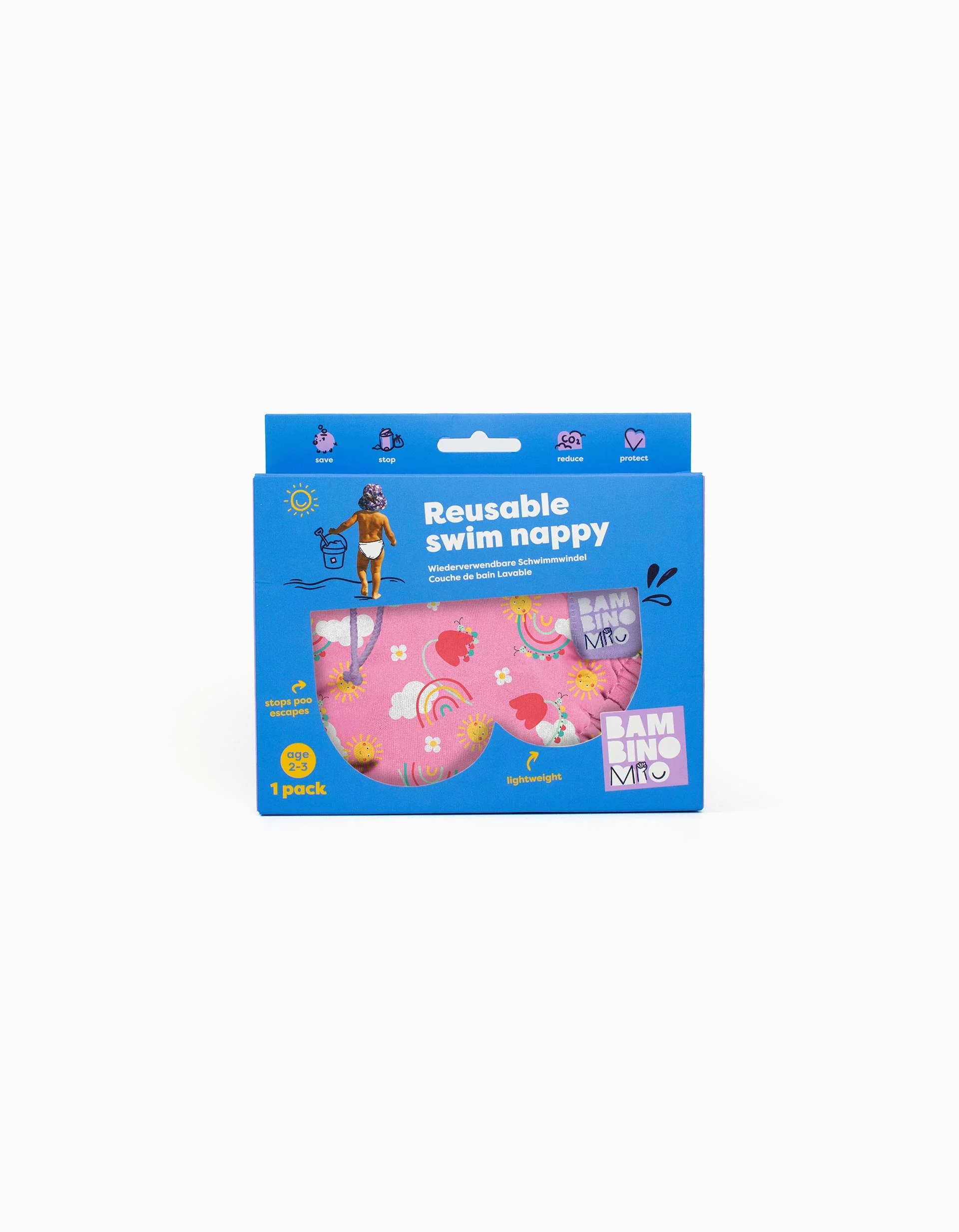 Reusable Swim Nappy Size L Happy Days Bambino Mio