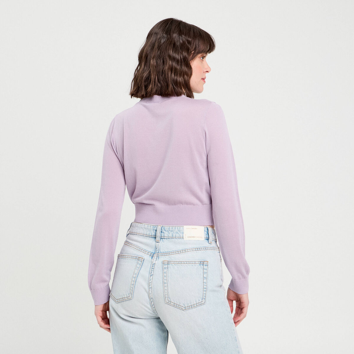 Gilet manches longues parme femme