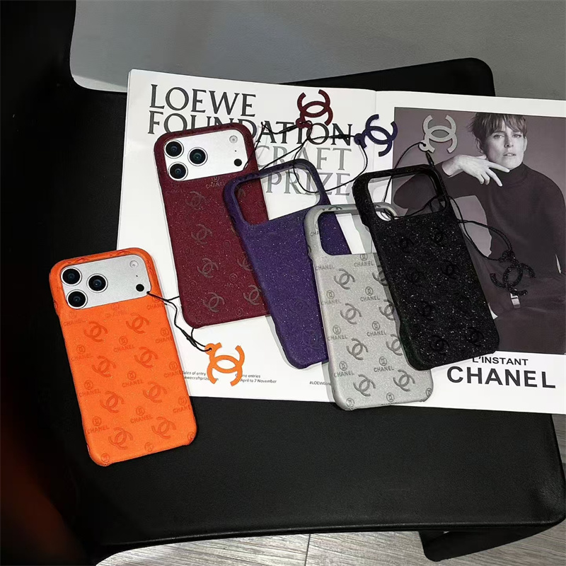 chanel iphone17/17pro ケース 型 押し スマホケース シャネル風 iphone16/16proケース ブランド レディース iphone15/14ケース キラキラ ブランド iphone ケース お 揃い カップル