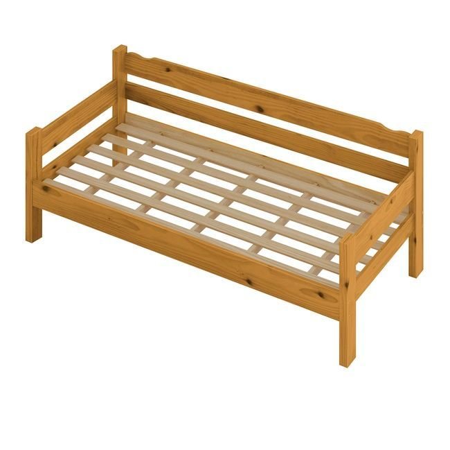 Sofá Cama 03 Lugares Madeira Maciça Reforçada Nemargi Mel