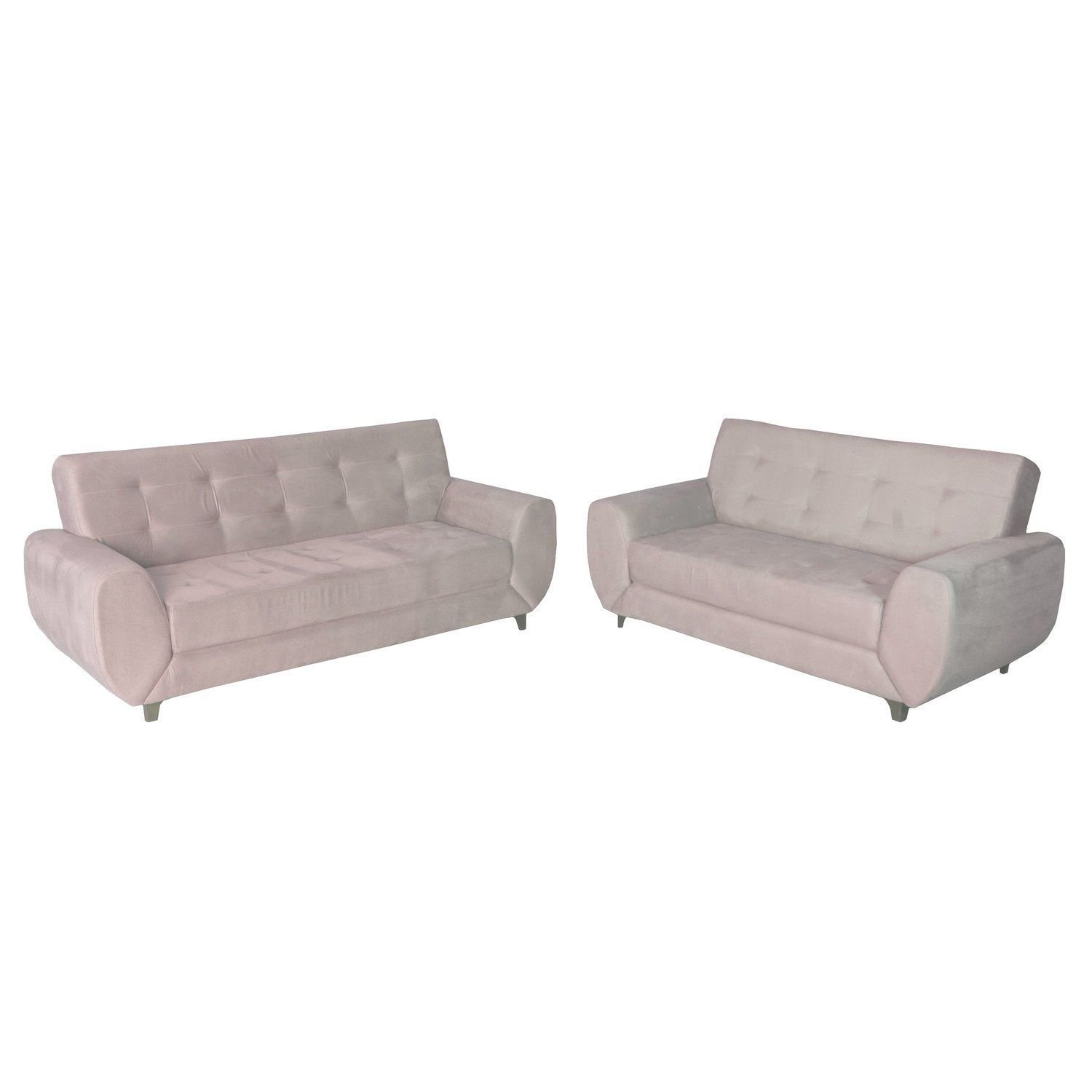 Conjunto de Sofás 3 e 2 Lugares Cristal