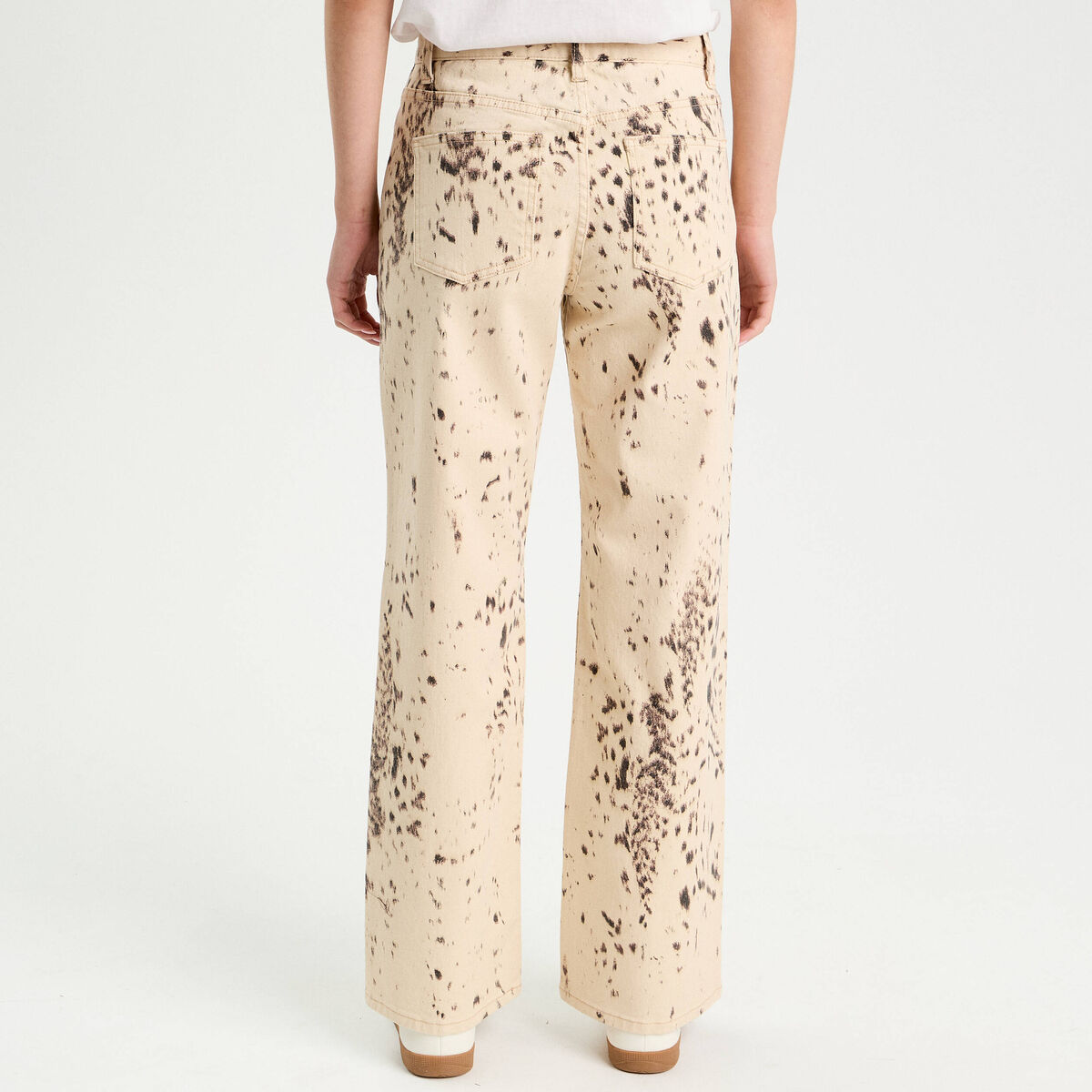 Pantalon droit marron foncé femme