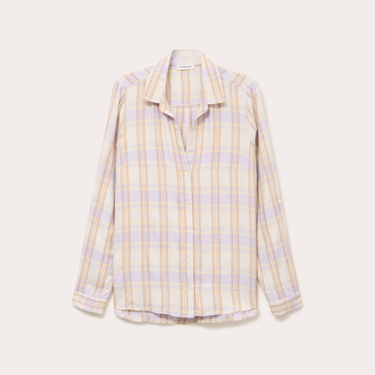 Chemise manches longues parme femme