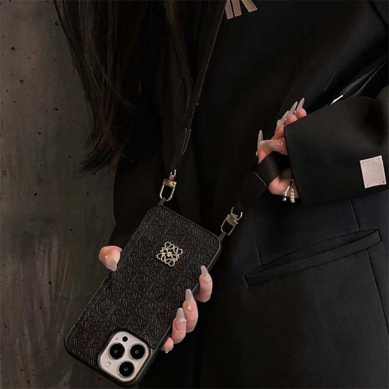 ロエベ iphone17ケース ショルダー LOEWE携帯ケース iphone16/15pro max iphone14/13 ケース 斜 めがけ ブランド 肩掛け iphone12/11 ケース ハイ ブランド コピー 安全サイト