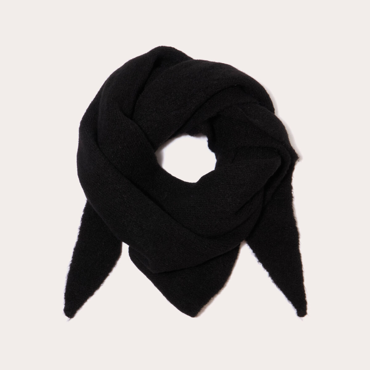 Foulard fluide noir femme