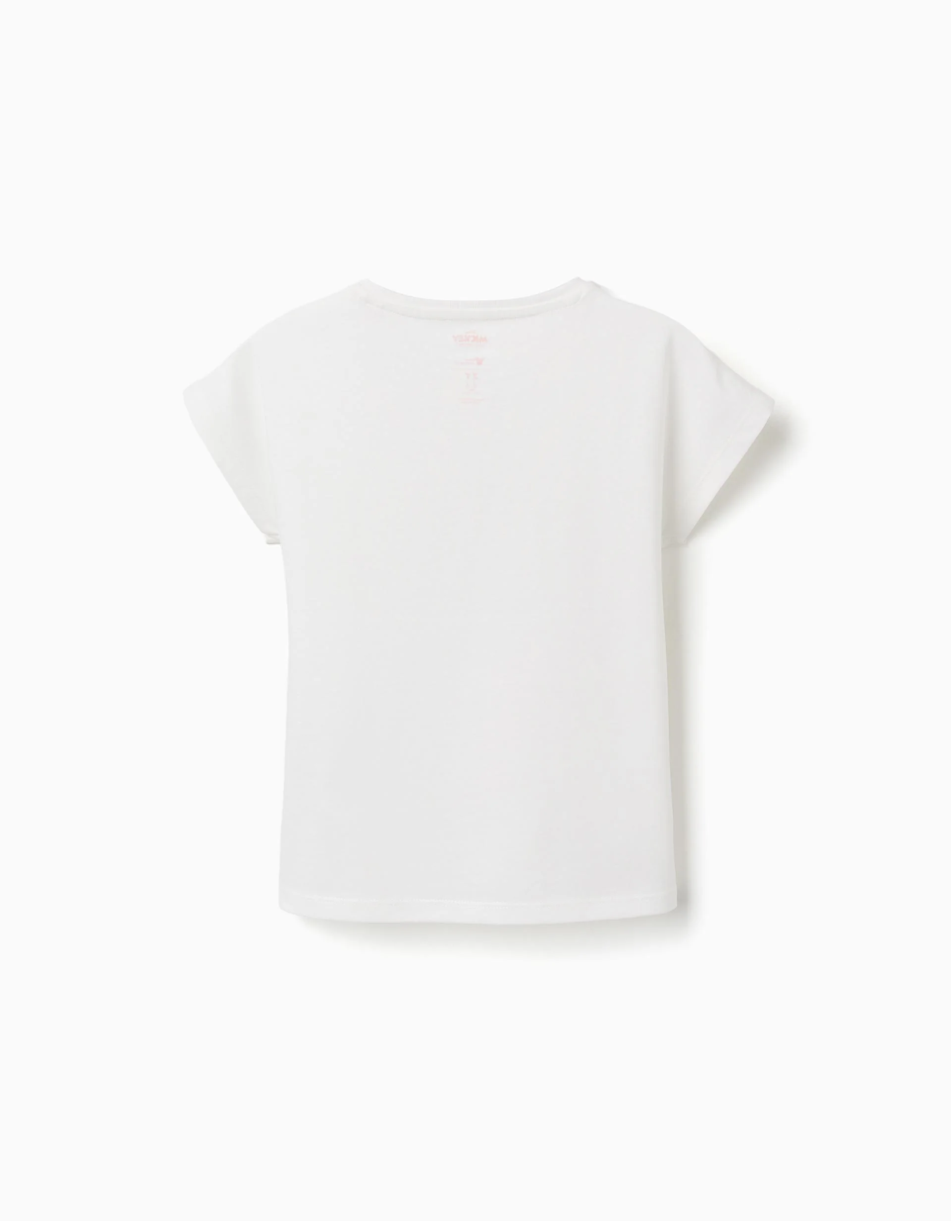 Cotton T-shirt with Minnie and Daisy print for girls, white