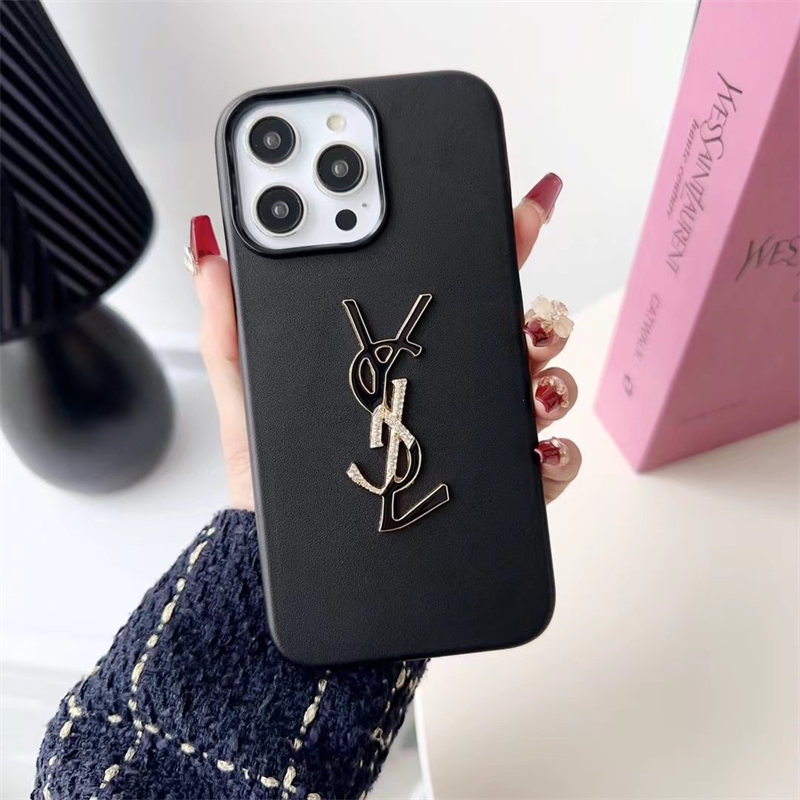 iphone16/15 ケース サンローラン ysl スマホケース iphoneケース 人気 女子 iphone ケース ペア ブランド iphone14ケース ハイブランド 黒 ピンク ホワイト