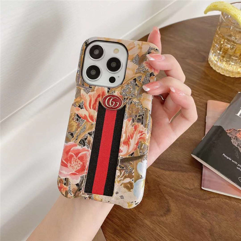 gucci パロディ iphone15/14/14plus ケース 花柄 アイフォン13proカバー 大人 可愛い iphone12pro max/12pro ケース グッチ コピー 携帯ケース ブランド 女性