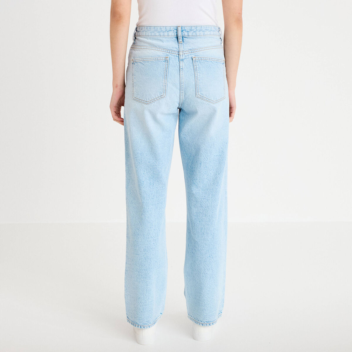 Jeans droit 5 poches denim triple stone femme