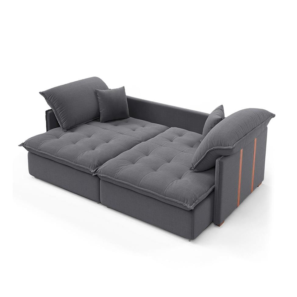 Sofá Retrátil Sem Caixa 2 lugares Solomons Velosuede Grafite em Promoção | Ofertas na Americanas