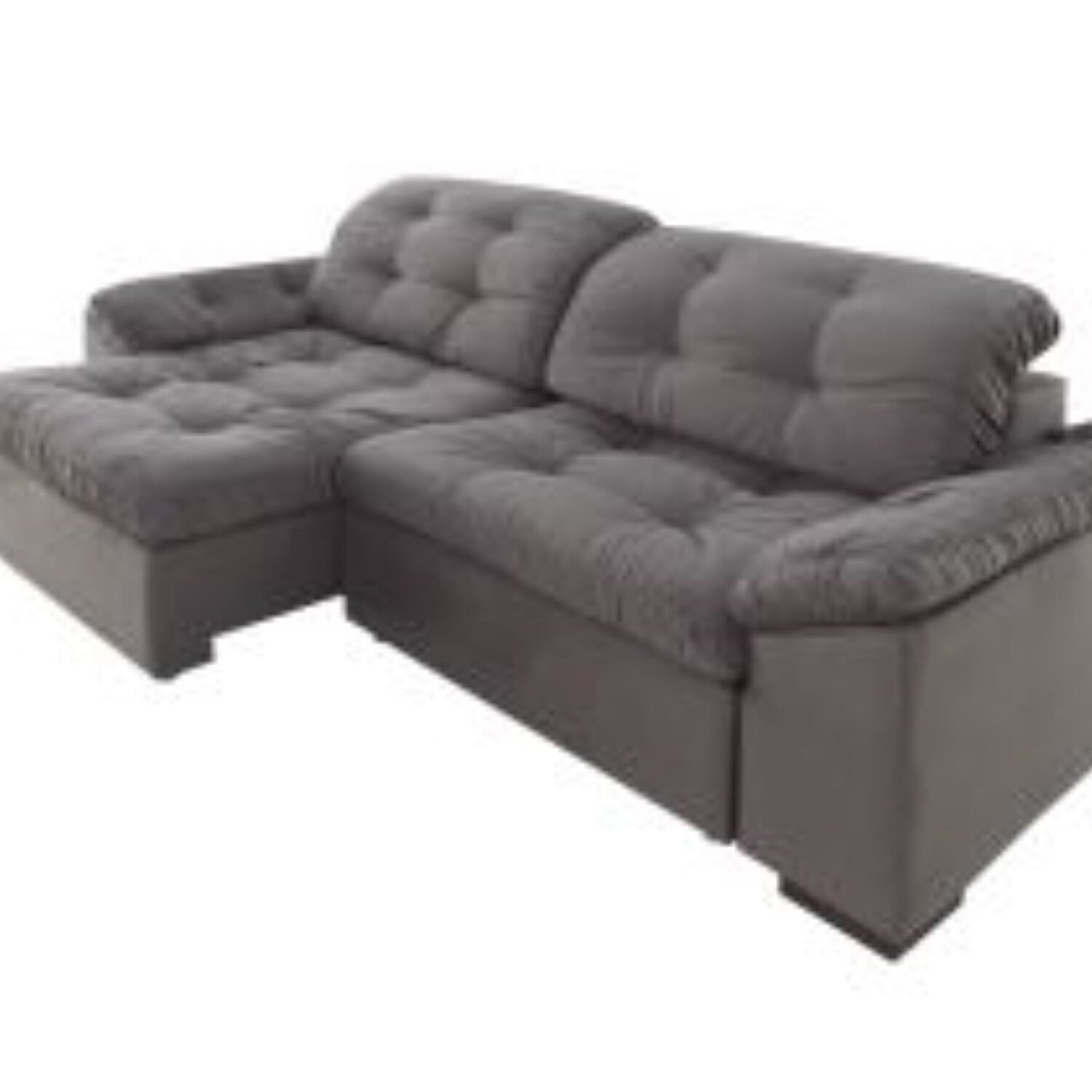 Sofá Retrátil e Reclinável 2 Lugares 260 Cm Pérola Veludo