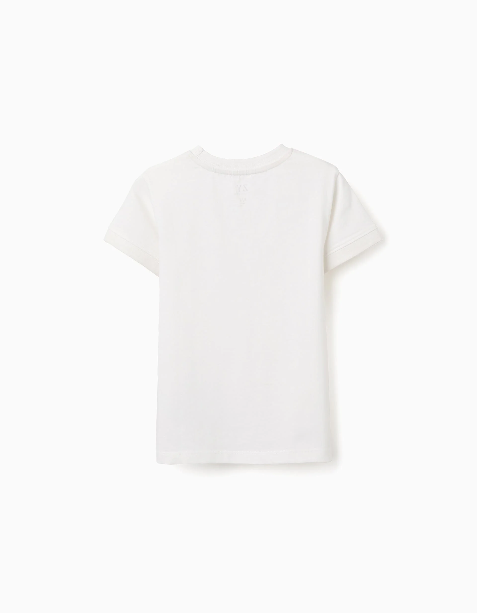 Cotton T-shirt with Aroma di Limone print for boys, white