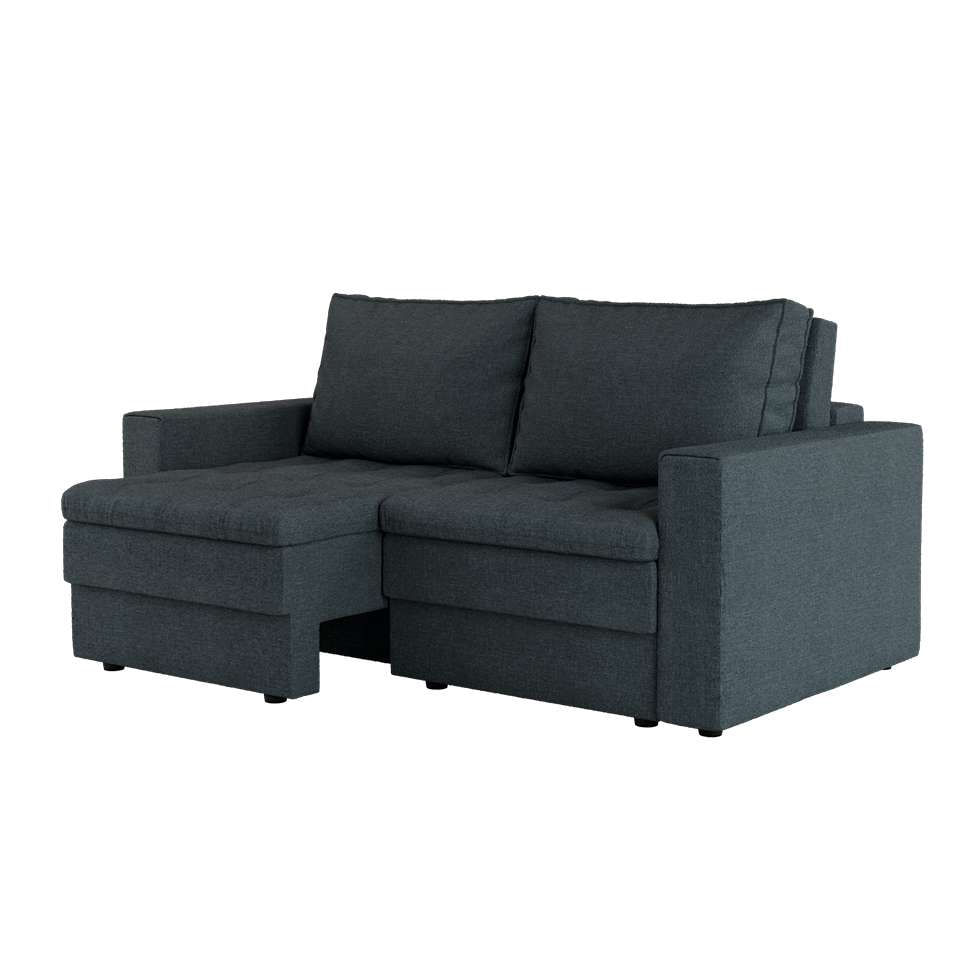 Sofá 3 Lugares Retrátil Berna Linho Grafite 180 cm em Promoção | Ofertas na Americanas
