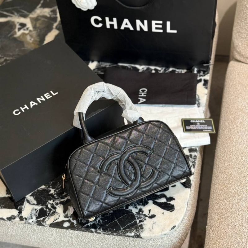 シャネル ハンドバッグ キャビア スキン chanel トート バッグ 黒 女性 バッグ 人気 40 代 ハイ ブランド バッグ ブランド レディース カバン 人気