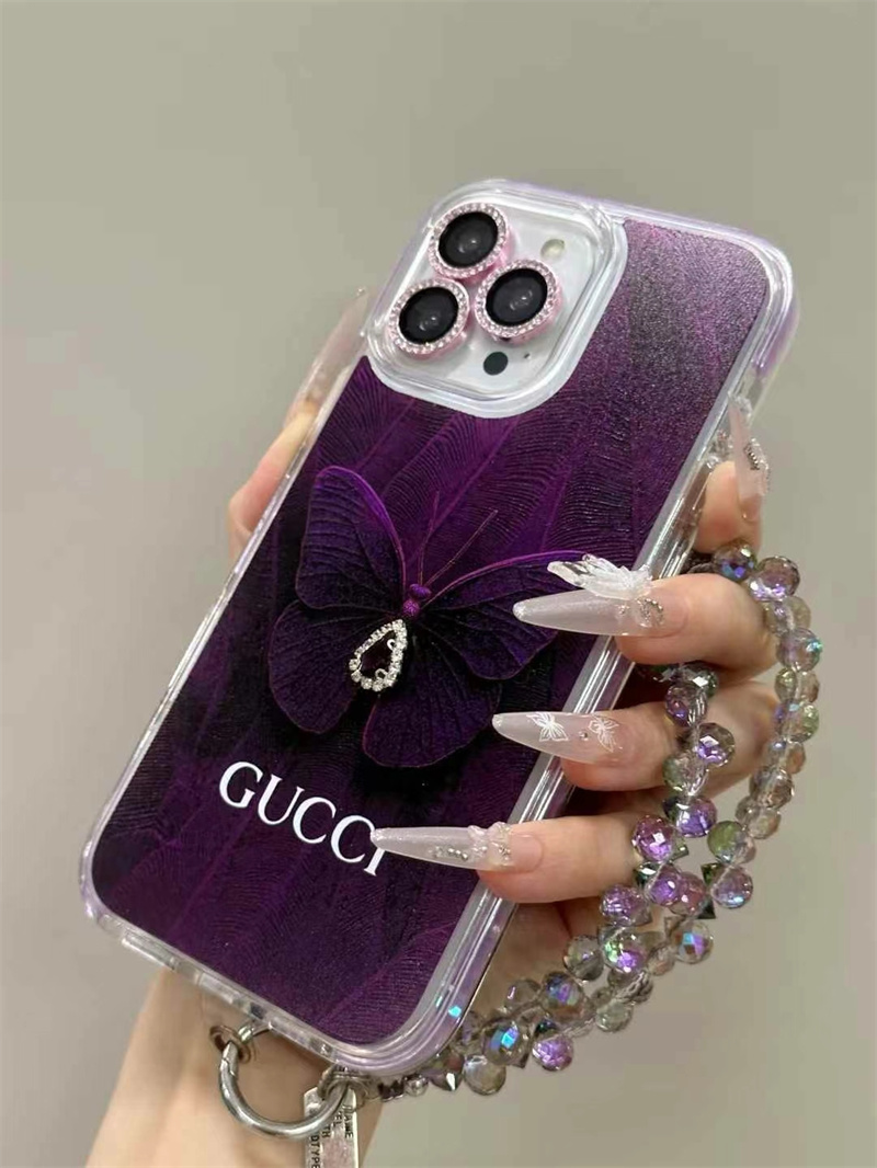 グッチ iphone ケース アクリル gucci iphone16 ケース パールストラップ 付き iphone16 プロ ケース ハイ ブランド iphone15/14ケース ビーズストラップ おしゃれ iphone13ケース スマホケースブランド
