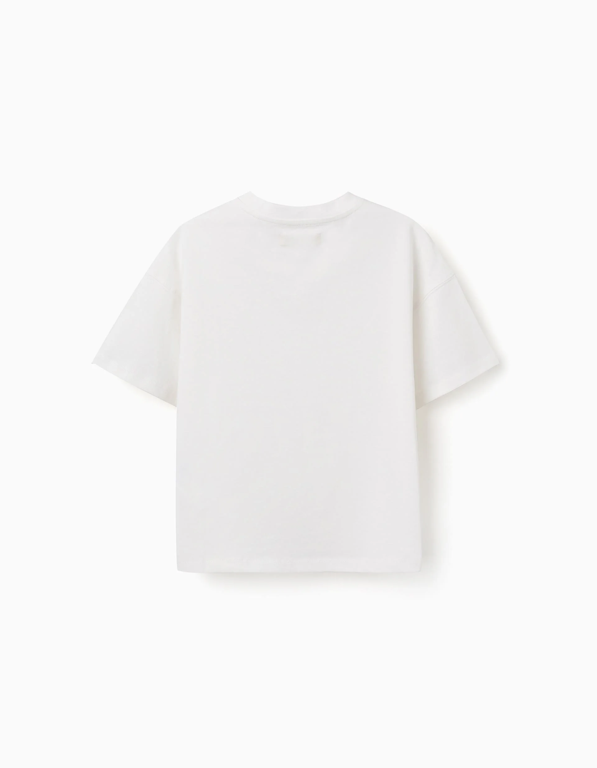 Cotton T-shirt with print Carolina Celas x Zippy for boys, white