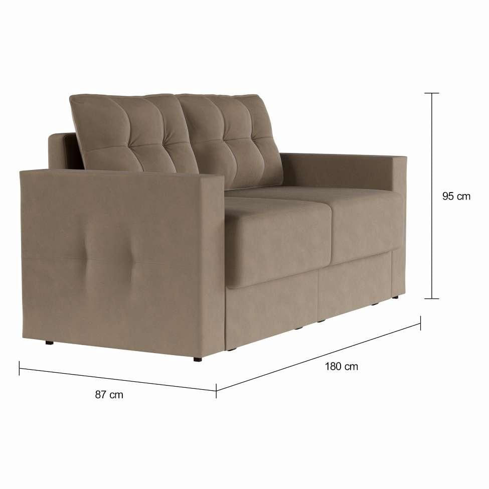 Sofá 3 Lugares Retrátil Dresden Suede Bege 180 cm em Promoção | Ofertas na Americanas