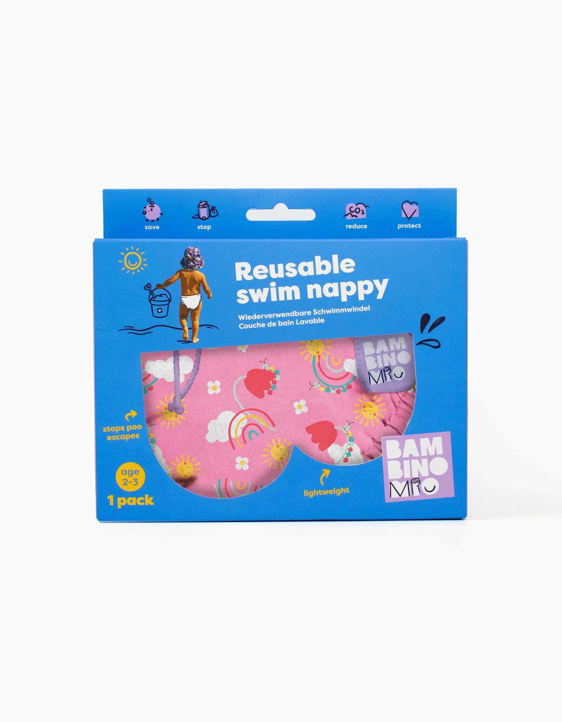 Reusable Swim Nappy Size XL Happy Days Bambino Mio