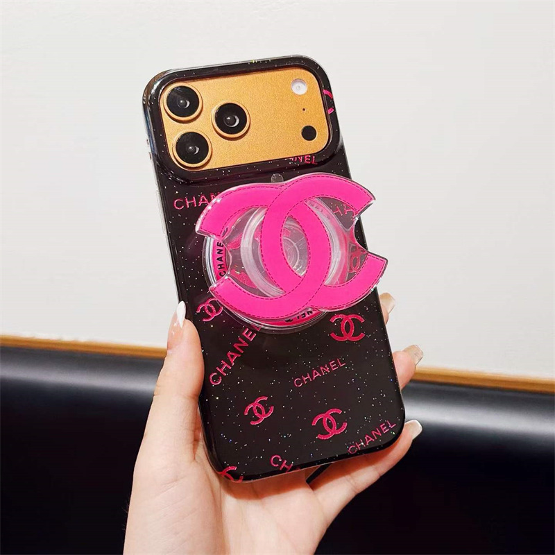 シャネル iphoneケース マグセーフ chanel 携帯ケース グリップ 付き iphoneケース 人気女子 iphoneケース ブランド かわいい アイフォンケース ハイブランド
