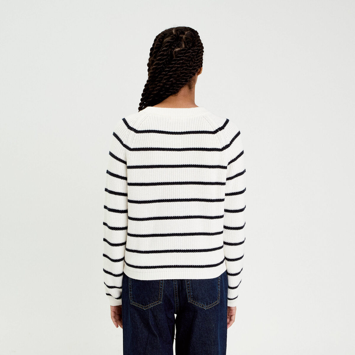 Gilet manches longues blanc femme