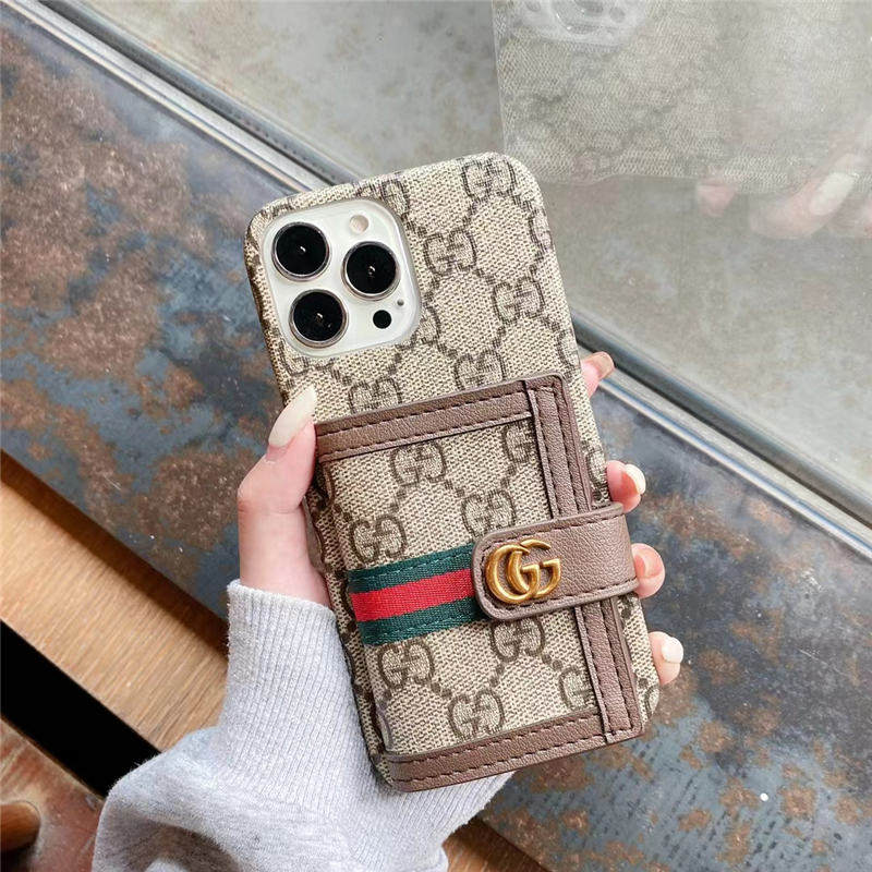 スマホケース17/17pro 財布 代わり gucci風 iphone16/15pro max ケース icカード グッチ iphone14pro ケース 大人っぽい アイフォン13pro/12 カバー お揃い ハイブランド