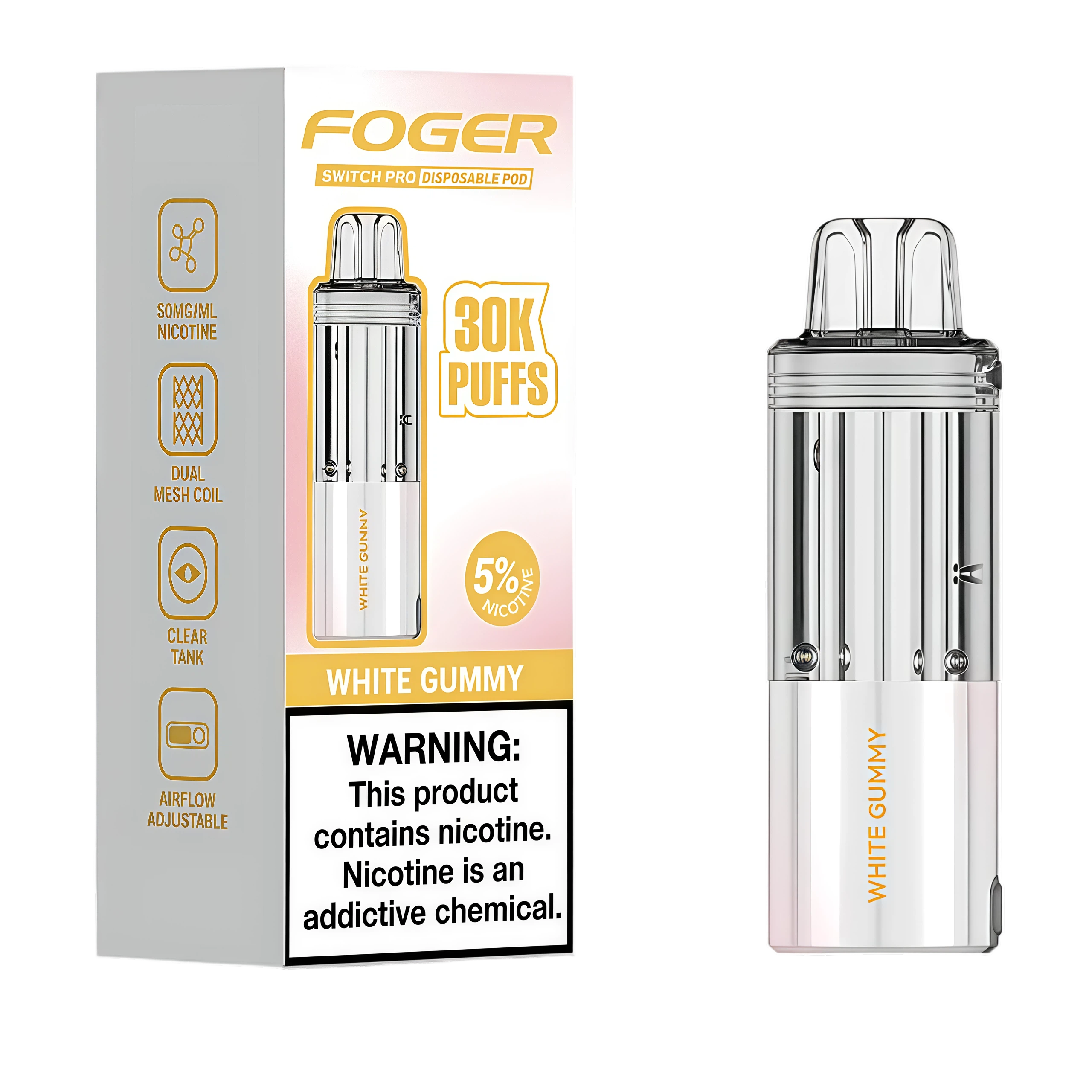 White Gummy - GeekBar US Authorized Retailer