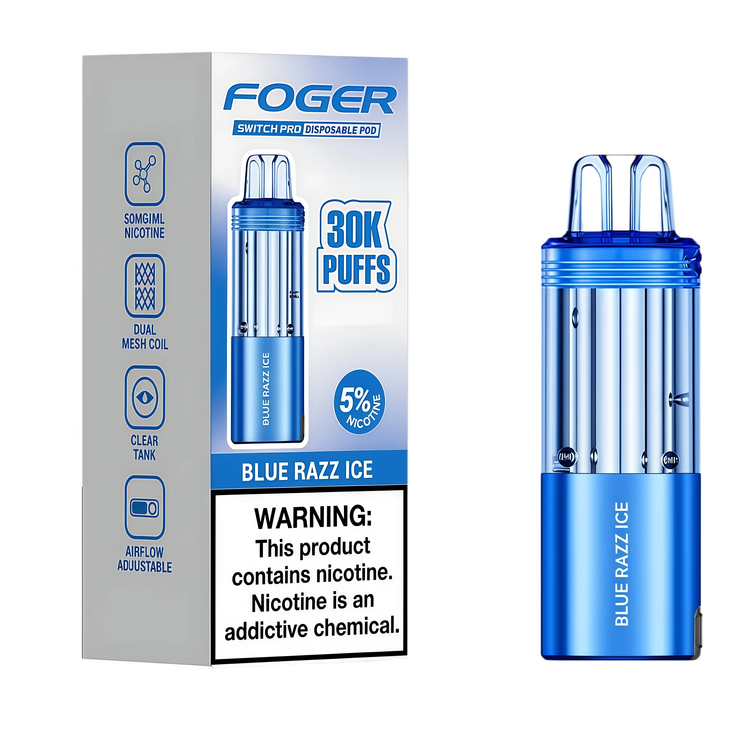 Blue Razz Ice - GeekBar US Authorized Retailer