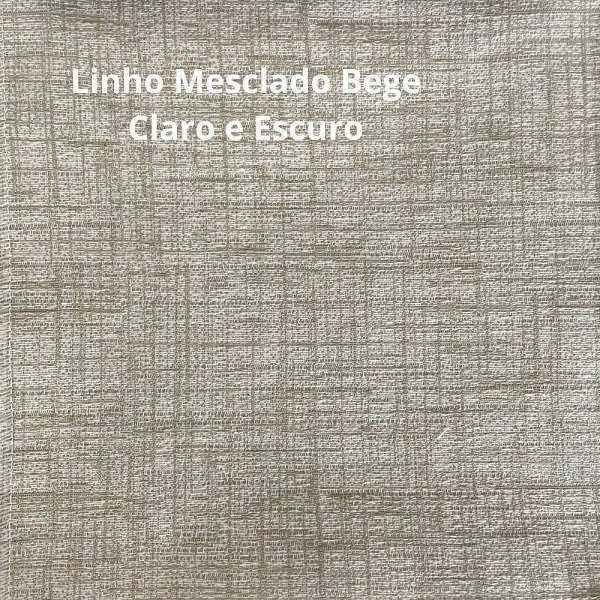 Sofá Rovere Retrátil 2 Módulos com Chaise Longue Esquerda* D'confort Design Linho Mesclado Bege Clar