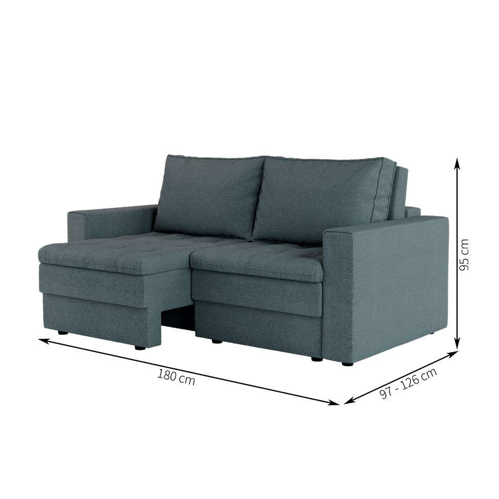 Sofá 3 Lugares Retrátil Berna Linho Cinza 180 cm em Promoção | Ofertas na Americanas